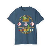 Load image into Gallery viewer, Unisex Ultra Cotton Tee - Vietnam Combat Veteran w 20th Engineer Brigade SSI - Dong Tam X 300