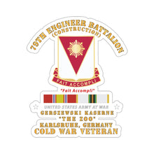 Load image into Gallery viewer, Kiss-Cut Stickers - Army - 79th Engineer Bn - Gerszewski, Karlsruhe, GE w COLD SVC X 300