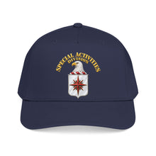 Load image into Gallery viewer, Mid Profile Baseball Cap - Special Activities Division - COA - Central Intelligence Agency - 3D - Enhanced