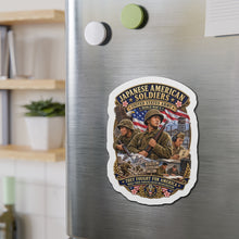 Load image into Gallery viewer, Die-Cut Magnet - Japanese American WWII Soldiers - 3D - Enhanced