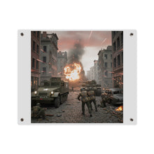 Load image into Gallery viewer, Acrylic Wall Art Panel - M3A1 - 9th Armor Division Attack - WWII