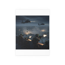 Load image into Gallery viewer, Indoor and Outdoor Silk Posters - Night Air Assault by Army Rangers