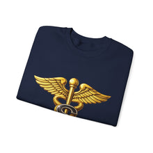 Load image into Gallery viewer, Crewneck Sweatshirt - Army Medical Specialist Corps Branch Insignia - 3D - Enhanced