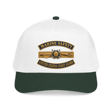 Load image into Gallery viewer, Mid Profile Baseball Cap - USCG - Marine Safety - Auxiliary w txt - 3D - Enhanced