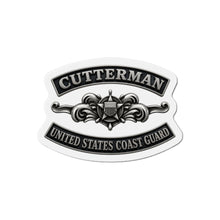 Load image into Gallery viewer, Die-Cut Magnet - USCG - Cutterman - Enlisted w txt - 3D - Enhanced