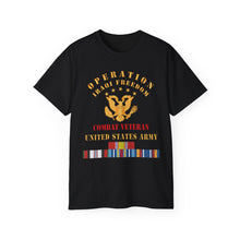 Load image into Gallery viewer, Unisex Ultra Cotton Tee - Army - IRAQI FREEDOM Veteran - Combat Veteran
