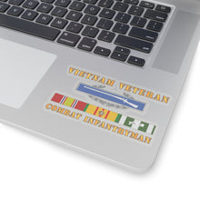 Load image into Gallery viewer, Kiss-Cut Stickers - Army - Vietnam Veteran - Cbt Infantryman w CIB VN SVC