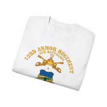Load image into Gallery viewer, Unisex Ultra Cotton Tee - 4th Battalion 73rd Armor Regiment - Veteran W DUI wo At War - Br X 300