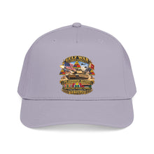 Load image into Gallery viewer, Mid Profile Baseball Cap - Army - Desert Storm - 2nd Armored Div - Combat Vereran Veteran w GULF SVC - 3D - Enhanced