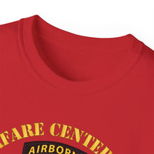 Load image into Gallery viewer, Unisex Ultra Cotton Tee - JFK Special Warfare Center - School SSI w Branch - Veteran wo Backgrnd