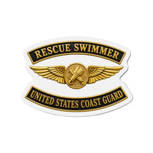 Load image into Gallery viewer, Die-Cut Magnet - USCG - Aviation Rescue Swimmer w txt - 3D - Enhanced