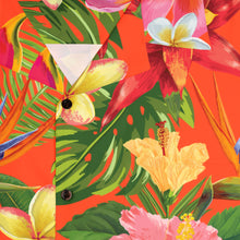 Load image into Gallery viewer, Men's Hawaiian Shirt (AOP) - Orange - Tropical Flowers X 300