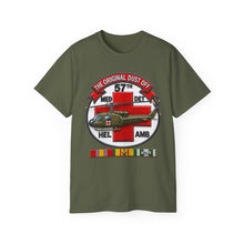 Load image into Gallery viewer, Unisex Ultra Cotton Tee - Army - 57th Medical Co - Original Dustoff - Vietnam w VN SVC - 3D - Enhanced