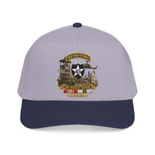 Load image into Gallery viewer, Mid Profile Baseball Cap - Army - 2nd Infantry Division w Br - Ribbon COLD WAR Vet Tab - Korea - 3D - Enhanced