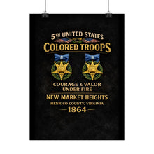 Load image into Gallery viewer, Rolled Posters - 5th USCT at New Market Heights - Shirt - Back