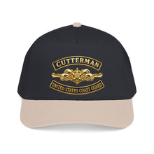 Load image into Gallery viewer, Mid Profile Baseball Cap - USCG - Cutterman - Officer w txt - 3D - Enhanced