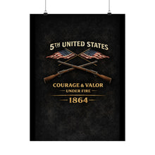 Load image into Gallery viewer, Matte Poster - Honoring the 5th USCT, 1864 - Left