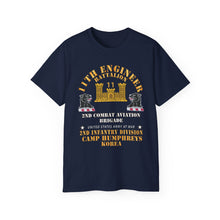 Load image into Gallery viewer, Unisex Ultra Cotton Tee - Classic - 11th Engineer Battalion - Camp Humphries 2nd Infantry Division - Korea