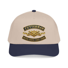 Load image into Gallery viewer, Mid Profile Baseball Cap - USCG - Cutterman - Officer w txt - 3D - Enhanced