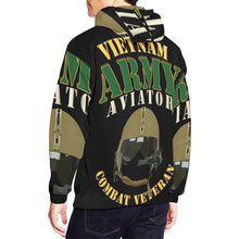 Load image into Gallery viewer, Men's All Over Print Hoodie (USA Size) (Model H13) - ARMY - Aviator - Vietnam - Combat Vet