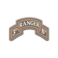 Load image into Gallery viewer, Kiss-Cut Stickers - Army - 3rd Ranger Battalion - Ranger Scroll - 3D - Enhanced