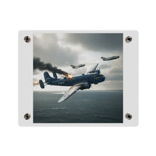 Load image into Gallery viewer, Acrylic Wall Art Panel - April 8, 1950, Baltic Sea - Latvia Soviet fighters shot down a U.S. Navy PB4Y-2 - Liberator - Cold War