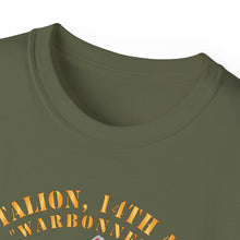 Load image into Gallery viewer, Unisex Ultra Cotton Tee - 6th Battalion, 14th Artillery Regiment - DUI - Warbonnets - VN SVC BAR - Top X 300