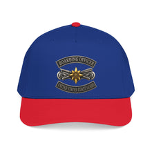 Load image into Gallery viewer, Mid Profile Baseball Cap - USCG - Boarding Officer w txt - 3D - Enhanced
