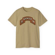Load image into Gallery viewer, Unisex Ultra Cotton Tee - Army - 75th Ranger Regiment - MIB - Ranger Scroll - 3D - Enhanced
