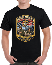 Load image into Gallery viewer, Women Marines - Marine Corps Womens Reserve - WWII - 3D - Enhanced T Shirt