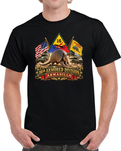 Load image into Gallery viewer, 16th Armored Division - Armadillo - WWII - 3D - Enhanced T Shirt