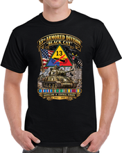 Load image into Gallery viewer, 13th Armored Division - Black Cat - WWII - 3D - Enhanced T Shirt