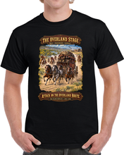 Load image into Gallery viewer, Overland Stage - Indian Attack on the Trail - 3D - Enhanced T Shirt