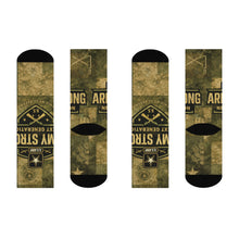 Load image into Gallery viewer, Cushioned Crew Socks – Young Patroit - Army