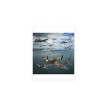 Load image into Gallery viewer, Indoor and Outdoor Silk Posters - British and German aircraft during the Battle of Britain