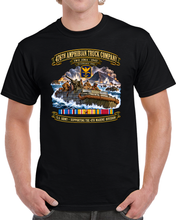 Load image into Gallery viewer, 476th Amphibian Truck Company - Iwo Jima Assault - US Army Amphibious Forces SSI - 19 Feb 1945 w PAC SVC - WWII T Shirt