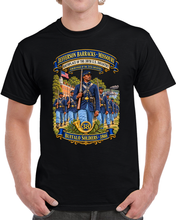 Load image into Gallery viewer, Army - Jefferson Barracks, MO, Birthplace 38th US Infantry - Forerunner 24 IN - Buffalo Soldiers 1866 - 3D - Enhanced T Shirt