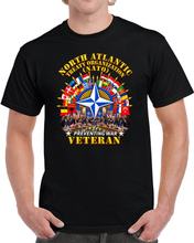 Load image into Gallery viewer, NATO - Polished NATO Veteran - with flags - Meeting Scene - 3D - Transparent T Shirt