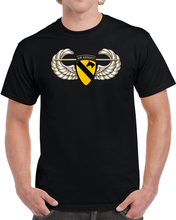 Load image into Gallery viewer, 1st Cavalry Division w Air Assault Tab on AIrborne Badge wo Txt - 3D - Transparent T Shirt