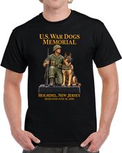 Load image into Gallery viewer, U.S. War Dogs Memorial Tribute - Holmdel, New Jersey - Colorized - 3D - Enhanced T Shirt