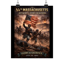 Load image into Gallery viewer, Matte Poster - 54th Massachusetts - Fort Wagner