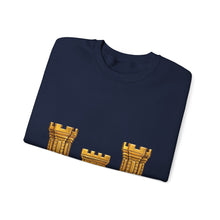 Load image into Gallery viewer, Crewneck Sweatshirt - Amy Corps of Engineers Branch Insignia - 3D - Enhanced