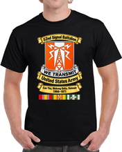 Load image into Gallery viewer, Army - 52nd Signal Battalion - DUI - Can Tho, Mekong Delta, Vietnam, United States Army - 1966-1971 - 3D - Transparent T Shirt