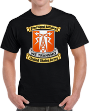 Load image into Gallery viewer, Army - 52nd Signal Battalion - DUI - United States Army - 3D - Transparent T Shirt