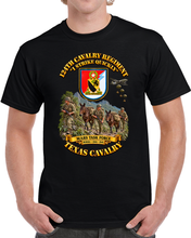 Load image into Gallery viewer, Army - 124th Cavalry Regiment - Flash - DUI - I Strike Quickly -MARS TASK FORCE, Burma 1944-1945 - 3D - Transparent T Shirt