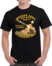 Load image into Gallery viewer, Army - Artillery - Honest John Rocket - MGR1 - Launching Missile - 3D - True Transparent T Shirt