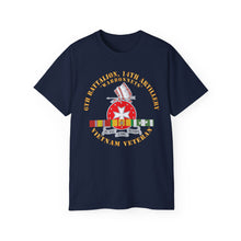 Load image into Gallery viewer, Unisex Ultra Cotton Tee - 6th Battalion, 14th Artillery Regiment - DUI - Warbonnets - VN SVC BAR - Top X 300