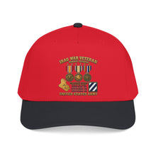 Load image into Gallery viewer, Mid Profile Baseball Cap - Army - Iraq War Veteran - 3rd Infantry Division - 3D - Enhanced