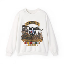 Load image into Gallery viewer, Crewneck Sweatshirt - Army - 2nd Infantry Division w Br - Ribbon COLD WAR Vet Tab - Korea - 3D - Enhanced
