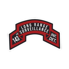 Load image into Gallery viewer, Kiss-Cut Sticker – Tactical Military Patch Decal - Army - Scroll - 143rd Infantry Det - LRS Airborne Ranger
